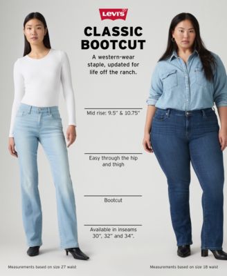 Women's Casual Classic Mid Rise Bootcut Jeans