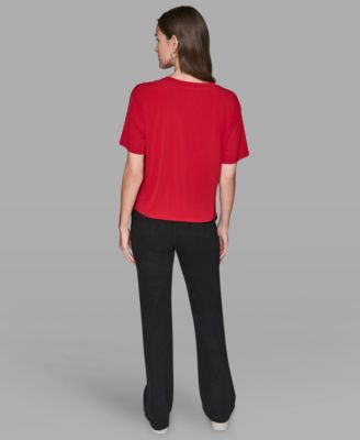 Women's Crewneck Embellished Top