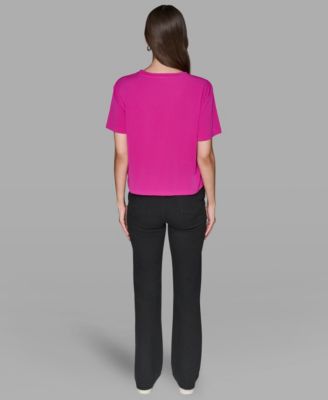 Women's Crewneck Embellished Top