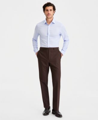 men's classic-fit microtwill ultraflex machine washable dress pants Michael Kors Classic Fit Performance - Tobacco Woman classic outfits ideas