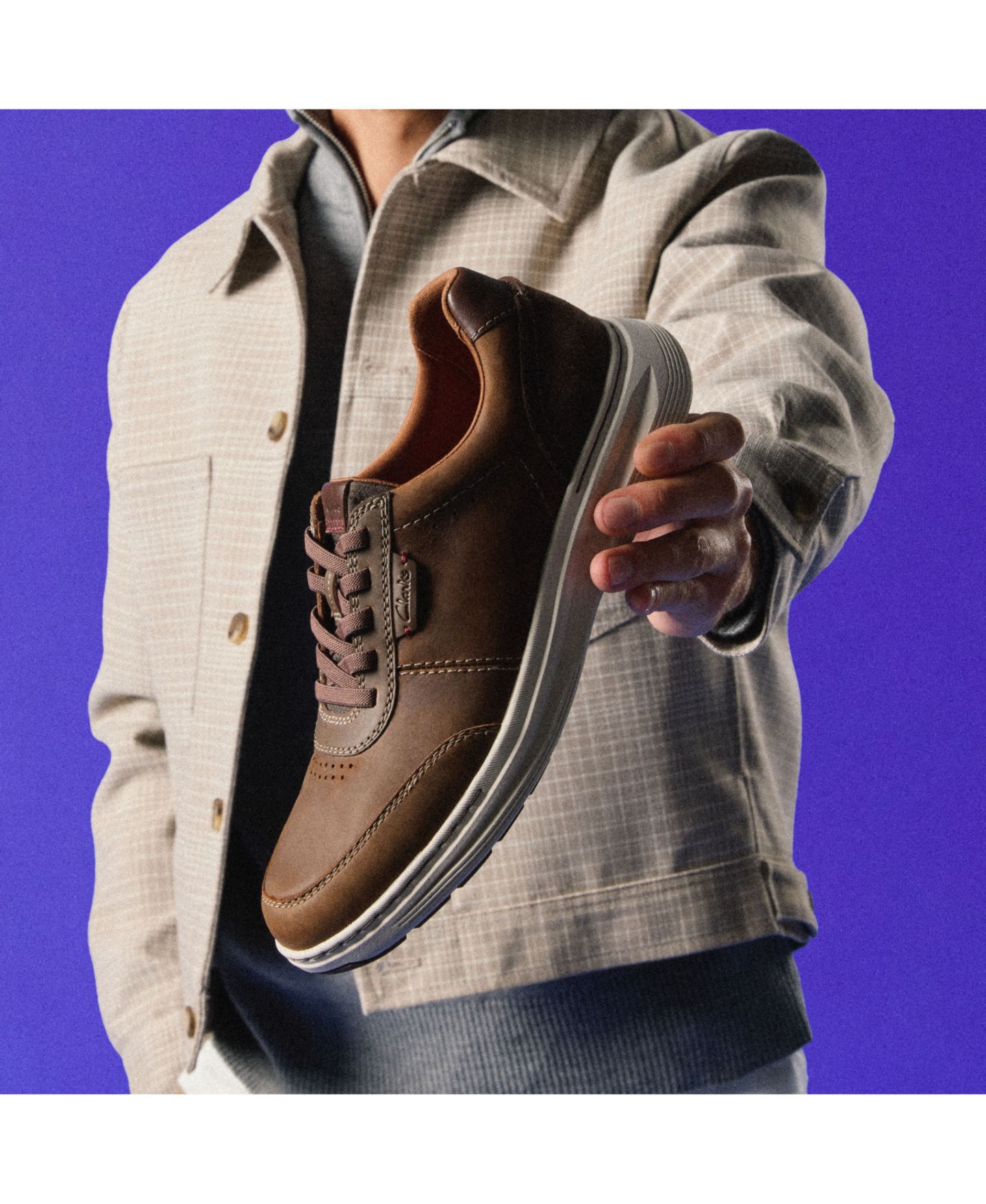 Мужские кроссовки Clarks Craftwell Lace Casual, цвет: Кожаный — фото 3