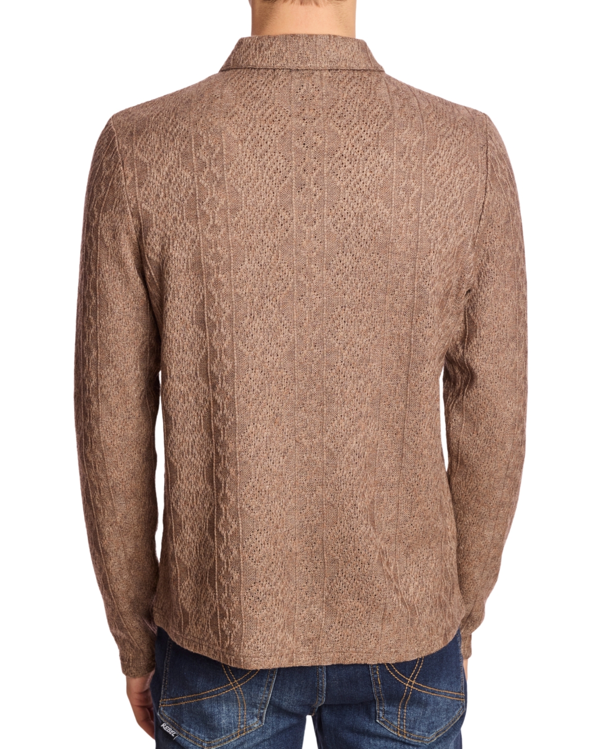 Paisley & Gray Men's Long Sleeve Polo Sweater
