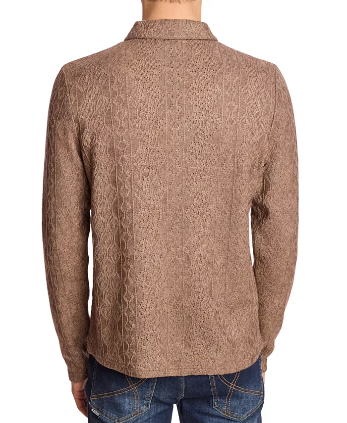 Men's Long Sleeve Polo Sweater - thumbnail 5
