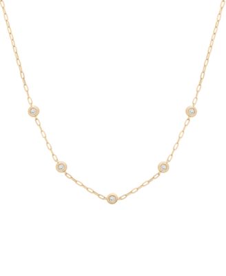 Wrapped - Diamond Necklace (1/6 ct. t.w.) in 10K Yellow Gold