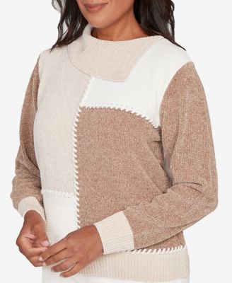 Vienna Neutral Tones Colorblock Sweater