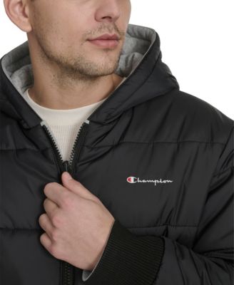 Men's Reversible Hooded Bomber Jacket