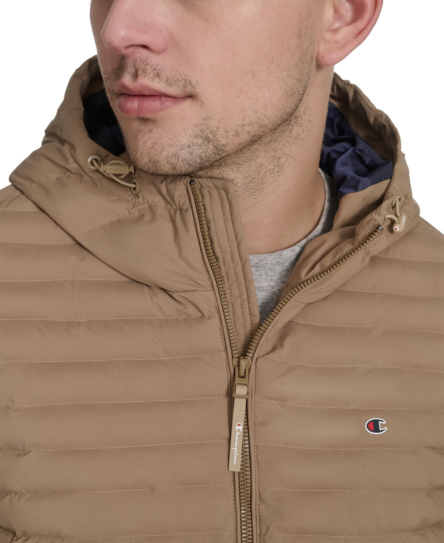 Мужская куртка Champion Stretch Quilted, цвет: Otter — фото 6