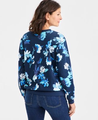 Petite Long-Sleeve Pull-On Sweatshirt, Macy's Exclusive