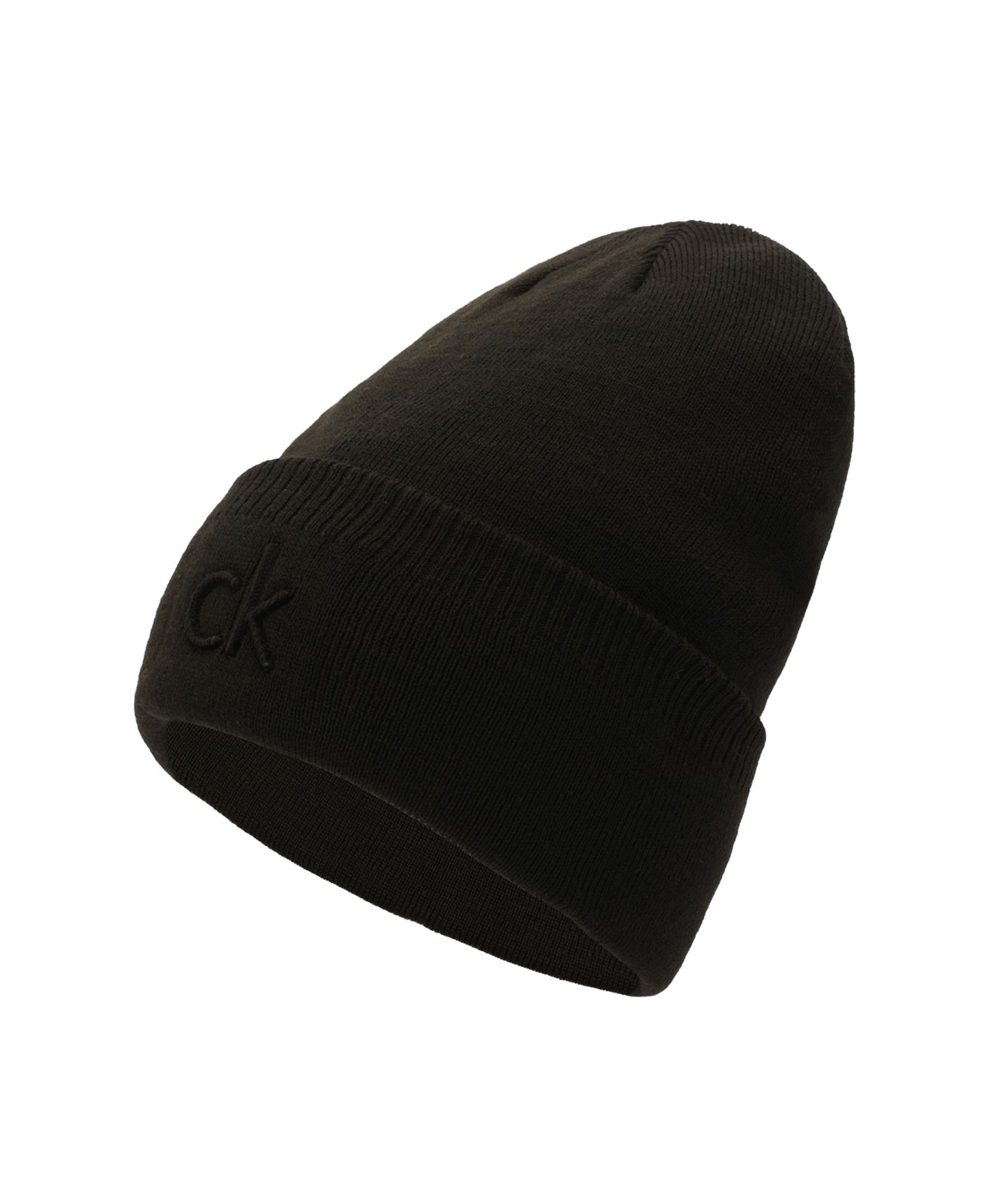 Мужской головной убор Calvin Klein Embossed Logo Cuff Hat, цвет: Чёрный — фото 4