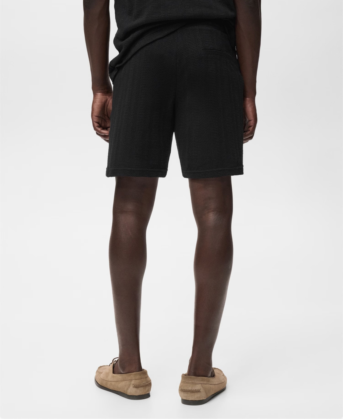 Mango Men's Structured Knitted Shorts
