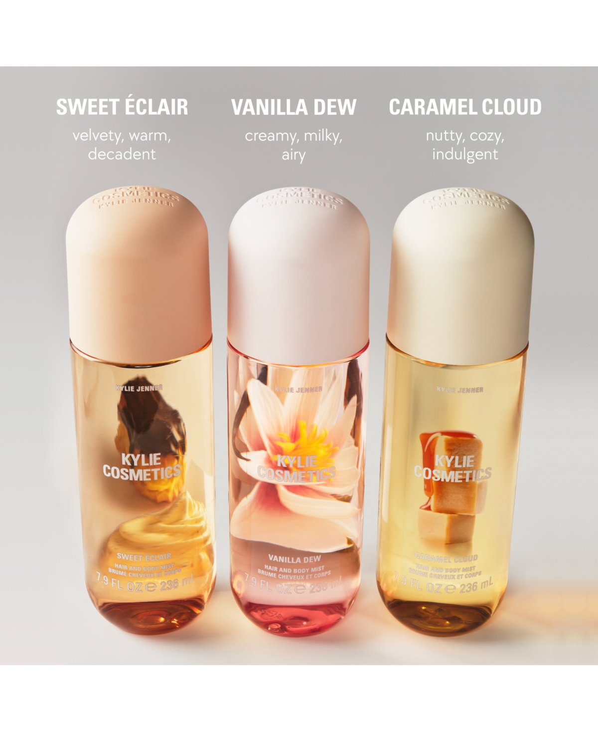 Kylie Cosmetics Caramel Cloud Hair and Body Mist, 7.9 oz.