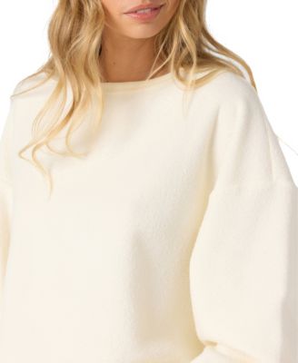 Juniors' Crewneck Long Sleeve Top