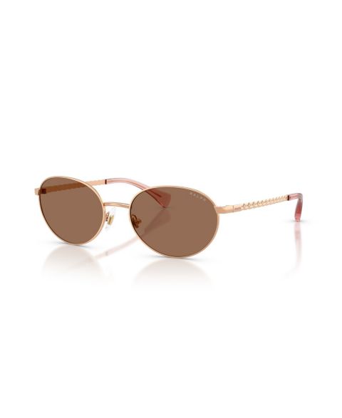 Женские солнцезащитные очки Ralph by Ralph Lauren Oval, RA4148, цвет: Розовое золото