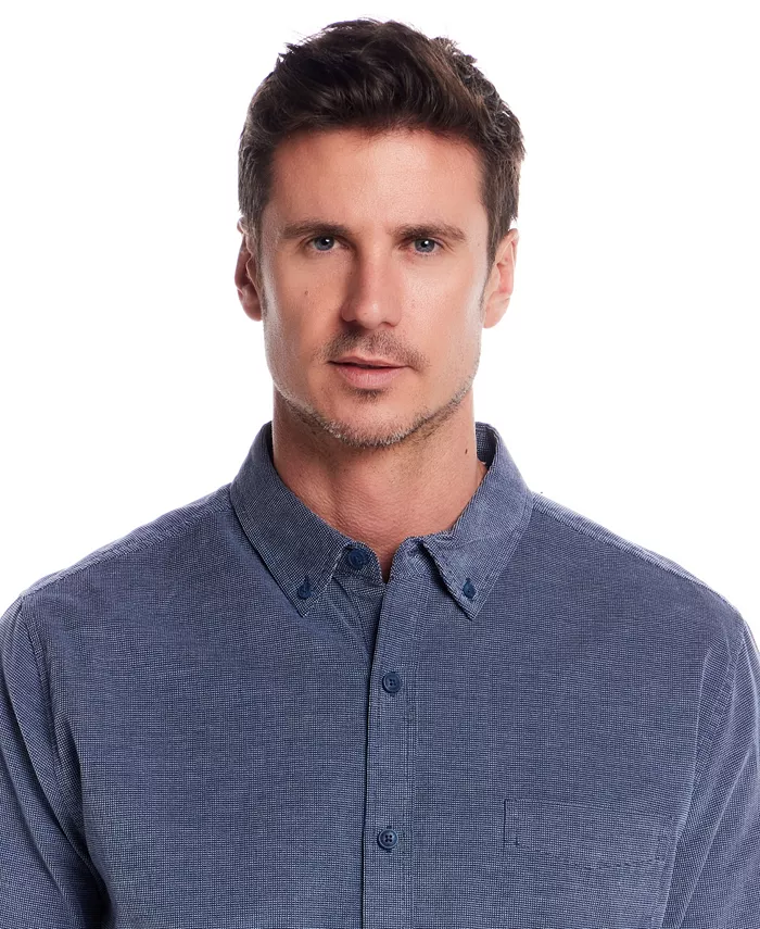 Men's Solid Corduroy Button Front Shirt - thumbnail 7