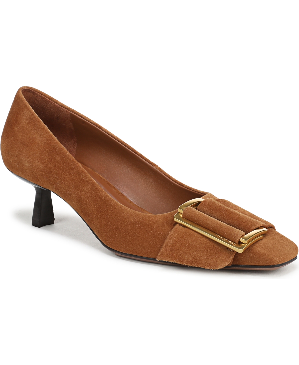 Franco Sarto Franco Rainey Pump (Saddle Brown Suede) 9.5 M Slip On Fit, Slip-On Fit