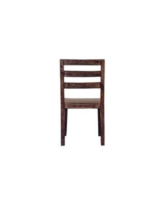 Fall River Solid Sheesham Wood Dining Chair, Brown (Set of 2)
