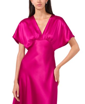 Women's V-Neck Dolman Sleeve Maxi Dress
