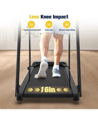 Walking Treadmill with Long Handrails 300lbs Capacity Recovery Fitness Exercise Machine for Seniors