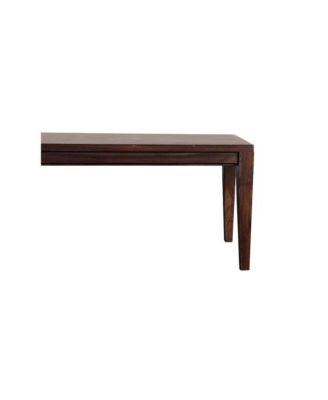 Fall River Solid Sheesham Wood Dining Bench, Gray