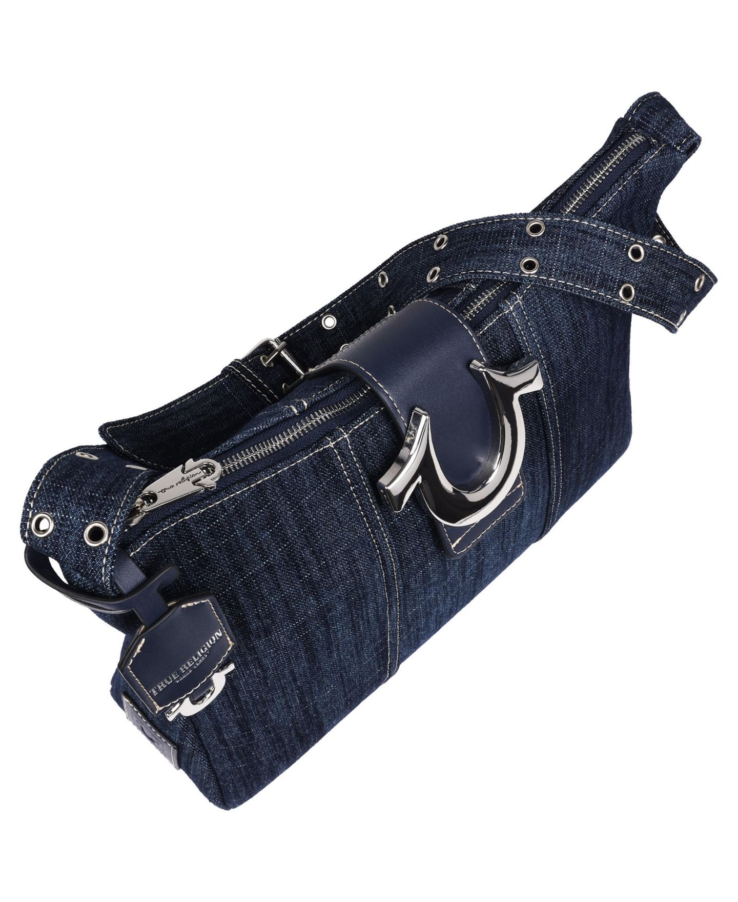 Женская сумка True Religion Horseshoe Denim Hobo, цвет: Тёмный джинсовый — фото 5