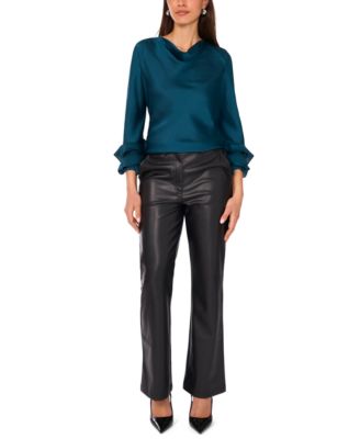 Women's Cowl Neck Tiered Top