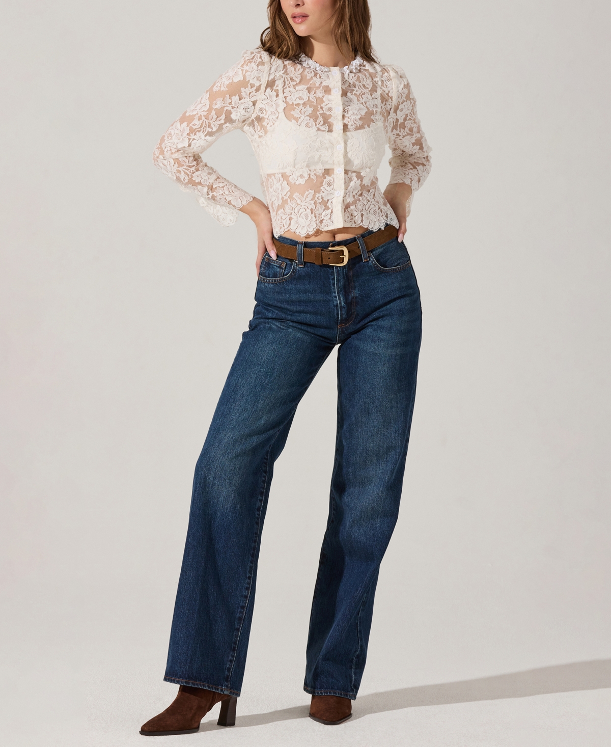 Astr the Label Women's Antoinette Long Sleeve Top