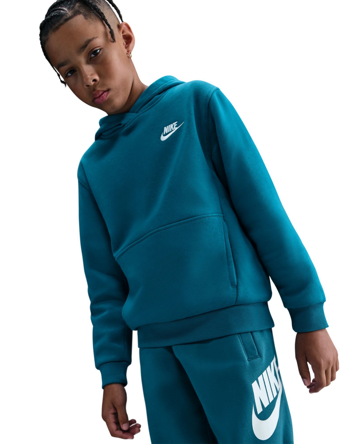 Nike Sportswear Big Kids Club Fleece Pullover Hoodie