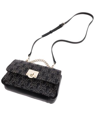 Horseshoe Quilted Flap Shoulder Bag