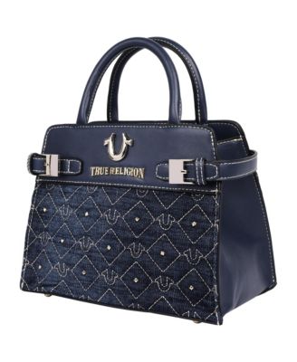 Studded Denim Tote