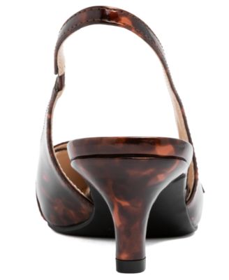 Women's Chariot Kitten Heel Slingback Pumps