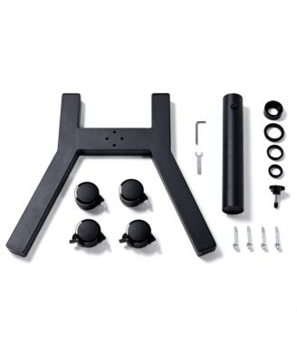 WinSpin 48" Giant Prize Wheel Mobile Base Rolling Floor Stand with Wheels for Trade Show Brand Opening Events Carnival