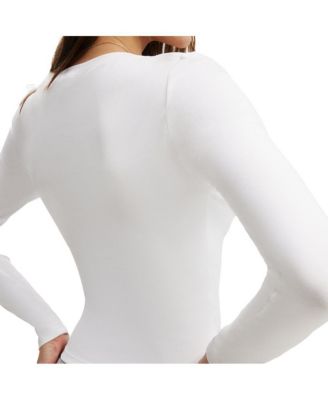 Women's Active Ultra Soft Plunge Front Long Sleeve