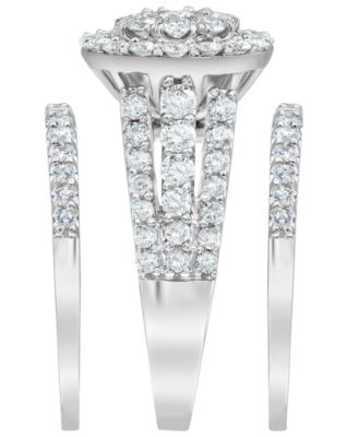 Diamond Double Band Bridal Set (2 ct. t.w.) in 14K White Gold