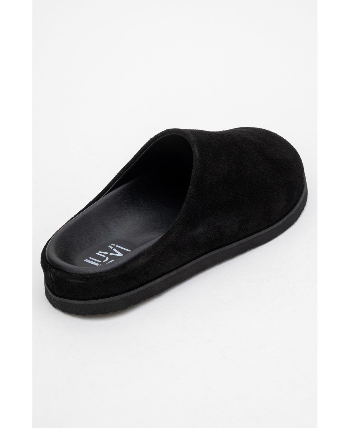 Женские сандалии Forever & Always Shoes Space Leather Slide Sandal (Women), цвет: Чёрный кожаный — фото 4