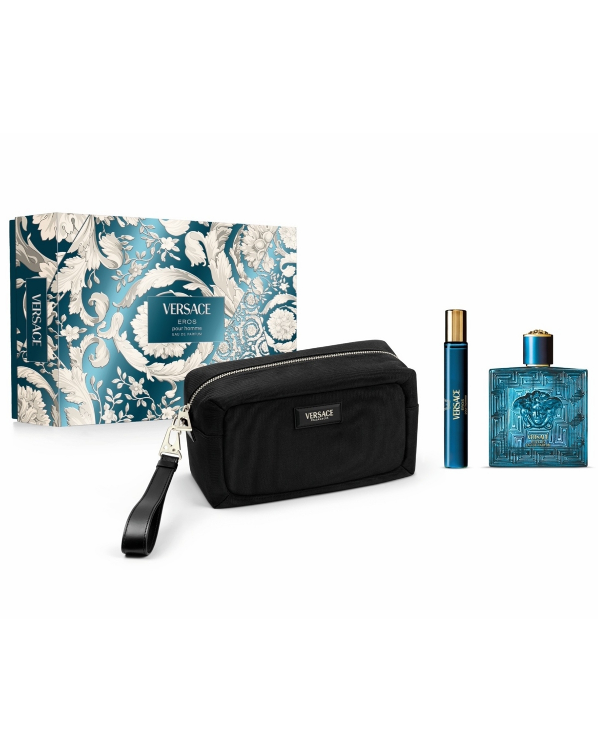 Versace 3-pc. Eros Eau De Parfum Fragrance Set In Transparent