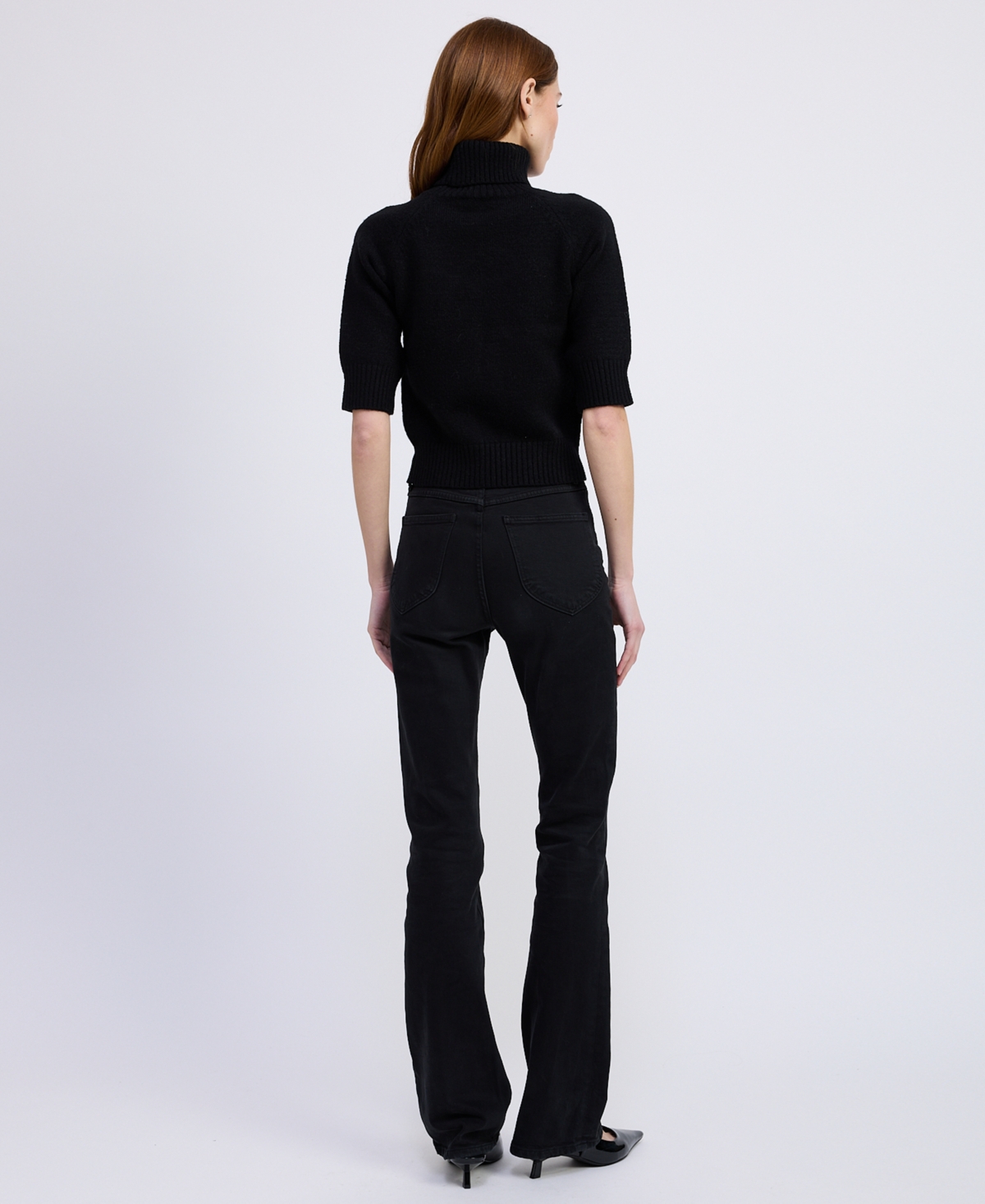 En Saison Women's Merrill Bow Short Sleeves Sweater