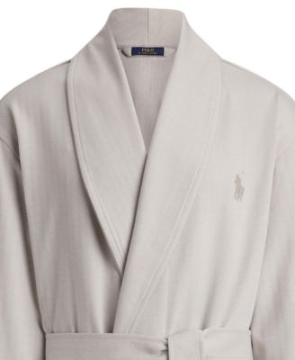 Men's Jacquard-Knit Herringbone Robe