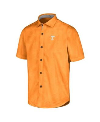Men's Tennessee Orange Tennessee Volunteers Sport Coconut Point Palm Vista IslandZone Button-Up Shirt