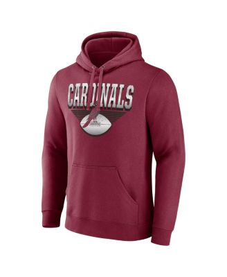 Men's Cardinal Arizona Cardinals Geometric Chrome Pullover Hoodie