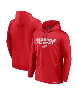 Fanatics - Men's Red Detroit Red Wings Pro Rink Fleece Pullover Hoodie