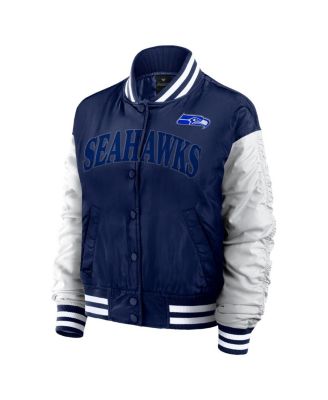 Women's College Navy Seattle Seahawks Elements Wave Full-Snap Jacket