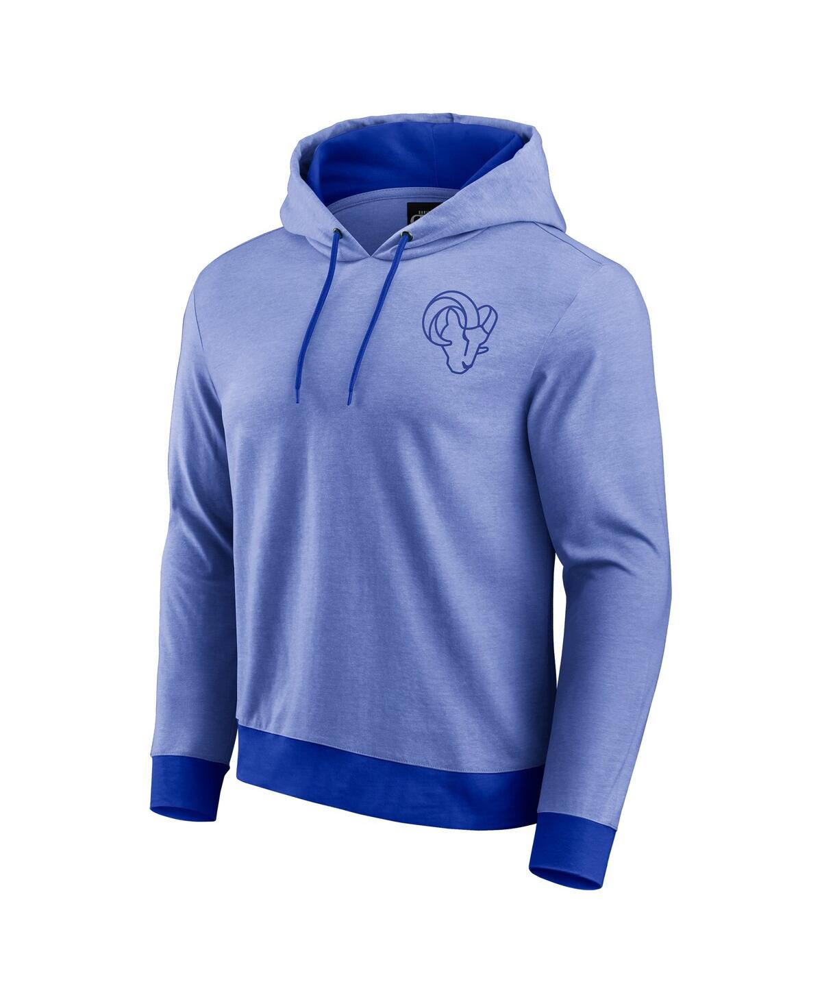 Fanatics Darius Rucker Collection By  Men's Royal Los Angeles Rams Tonal Knit Pullover Hoodie In Blue