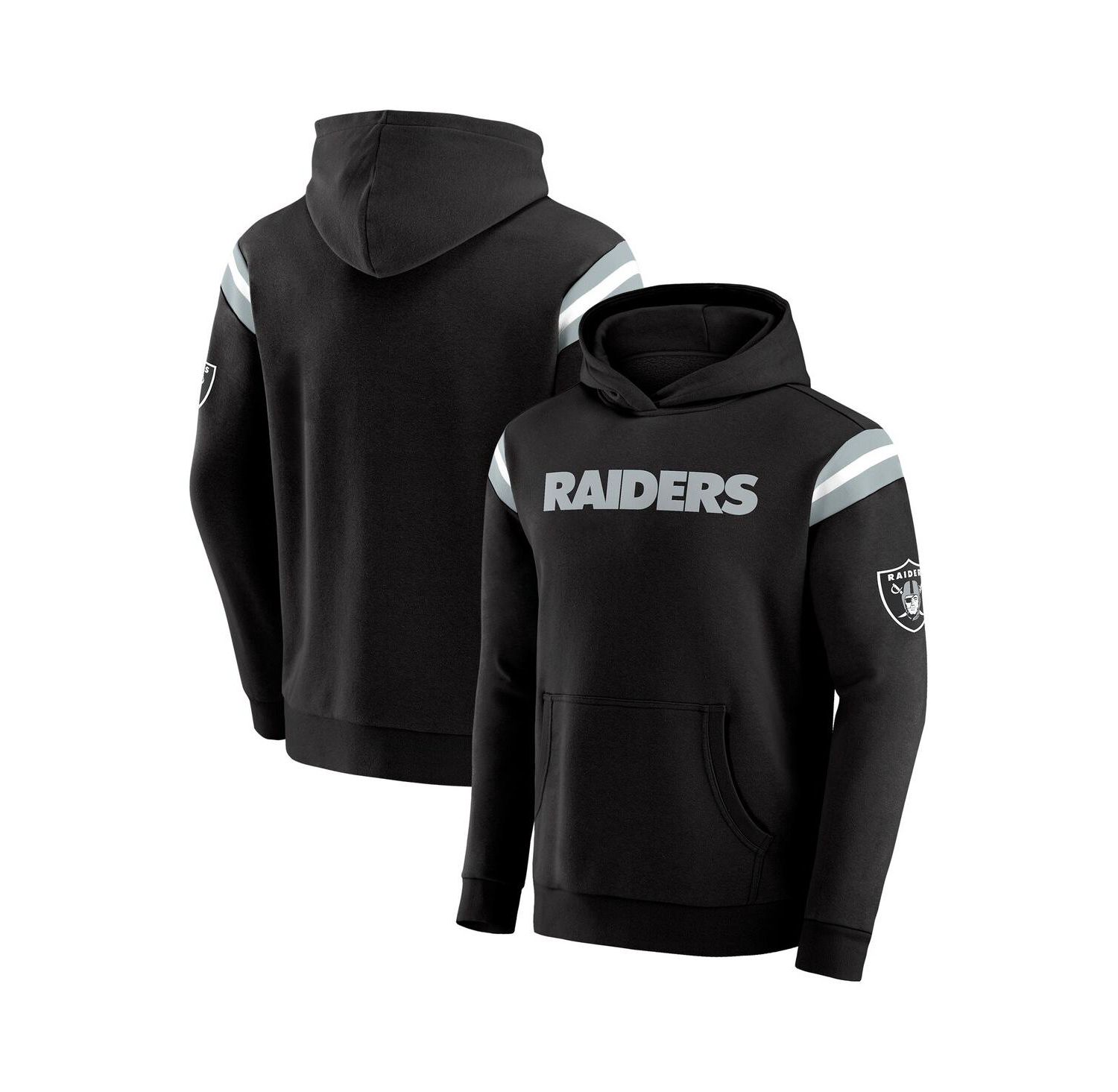 Darius Rucker Collection by Men's Black Las Vegas Raiders Football Washed Pullover Hoodie