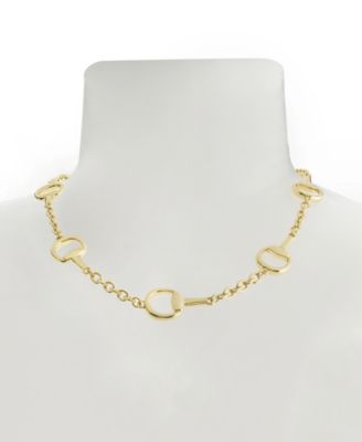 Gold Collegiate Link Strand Necklace
