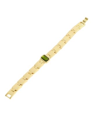 Olivine Gem Watch Chain Bracelet