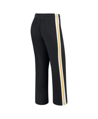 Women's Black Pittsburgh Steelers Color Block Straight Leg Pants