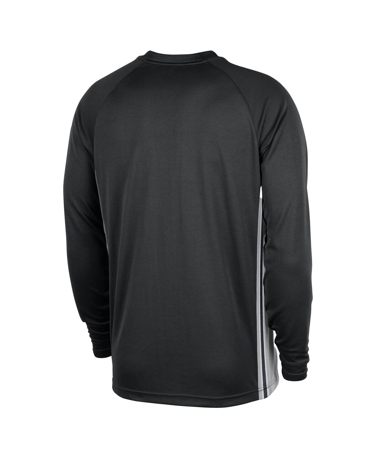 Nike Men's Black San Antonio Spurs 2025/26 Authentic Pre-game Legend Dri-fit Long Sleeve Shooting Shirt In Black