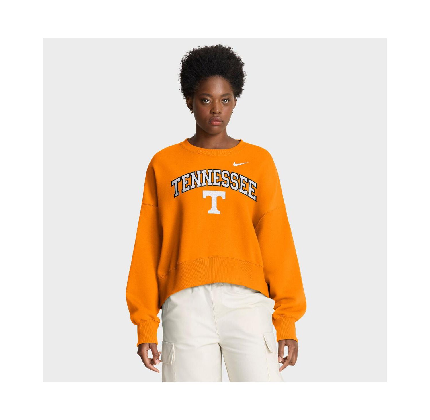 Women's Tennessee Orange Tennessee Volunteers Oversized Phoenix Arch Pullover Sweatshirt