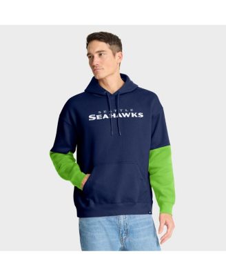 Men's College Navy Seattle Seahawks Helmet Pullover Hoodie