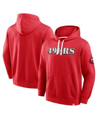 Men's Scarlet San Francisco 49ers New Horizons Heritage Pullover Hoodie